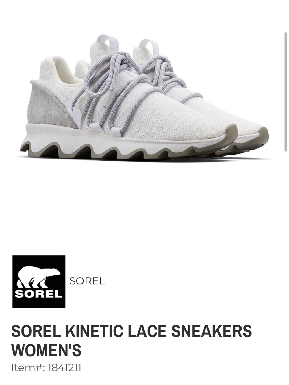 Sorel kinetic lace sneakers